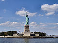 Statue from her front right