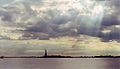 The statue as seen from Battery Park